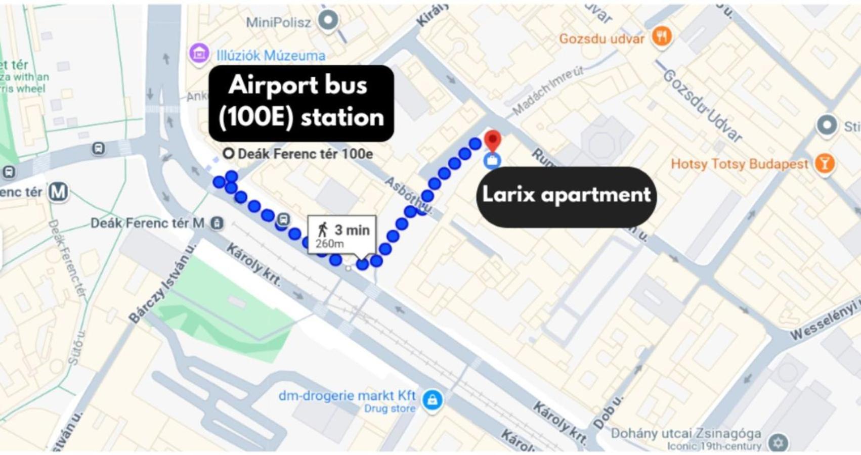 Larix Apartman Budapest Eksteriør bilde